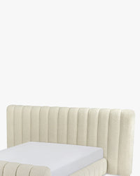 Lit Snow 160x200 - Blanc avoine