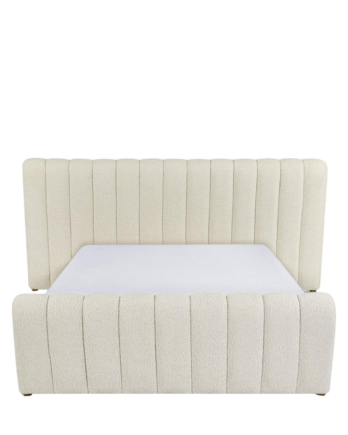 Lit Snow 160x200 - Blanc avoine
