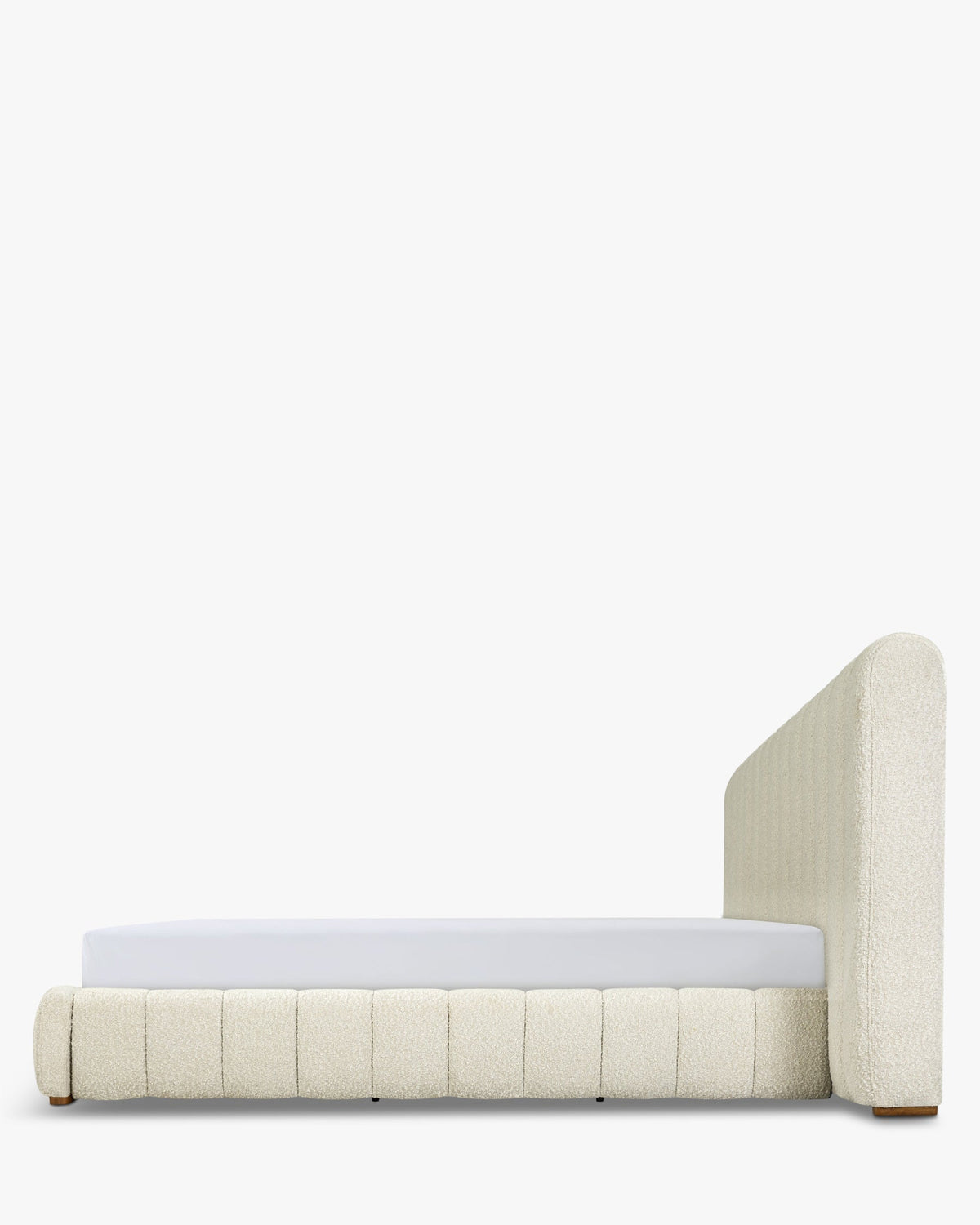 Lit Snowy 160x200 - Blanc avoine