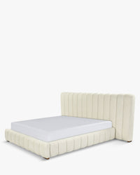 Lit Snowy 160x200 - Blanc avoine
