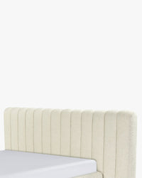 Lit Snowy 160x200 - Blanc avoine