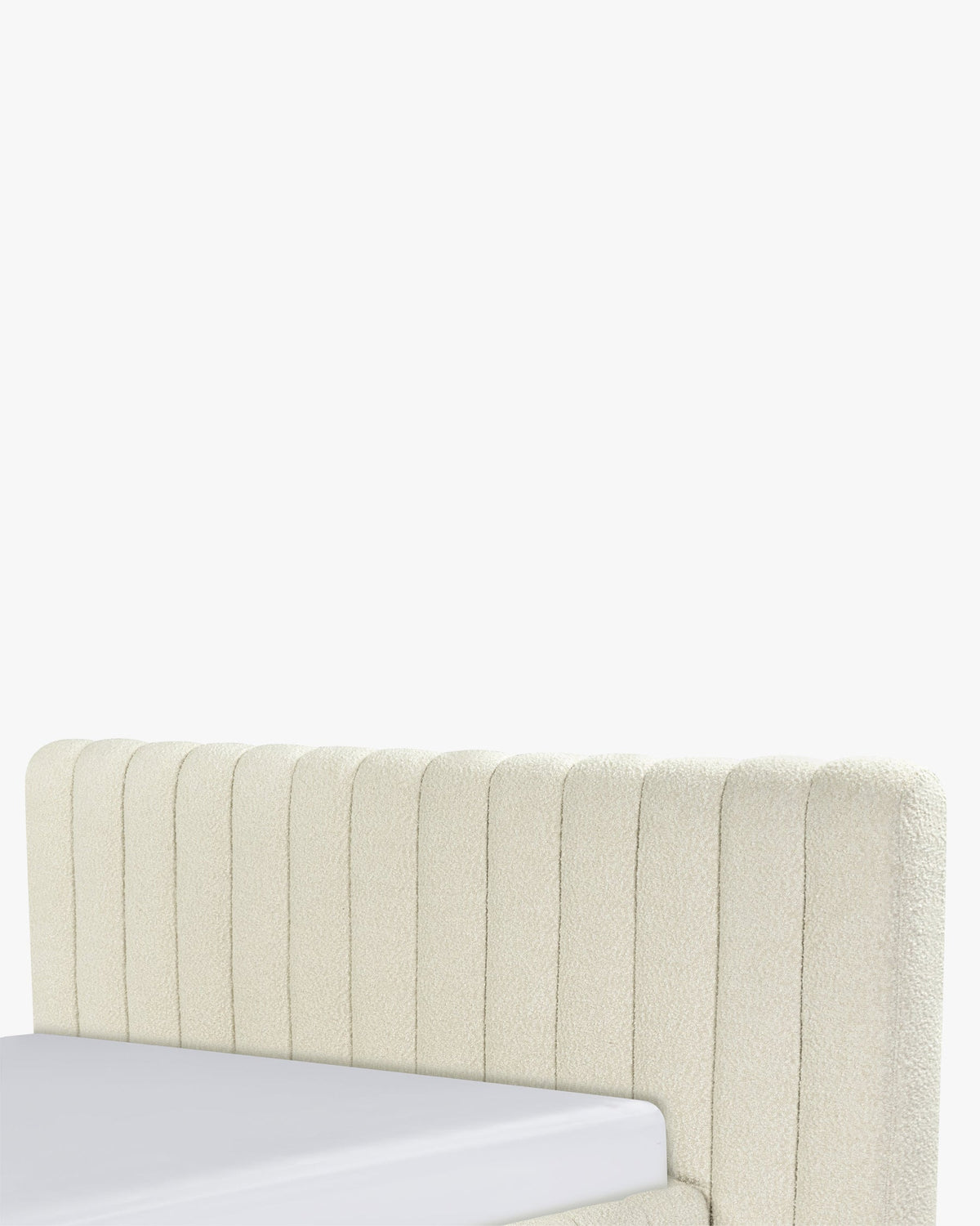 Lit Snowy 160x200 - Blanc avoine
