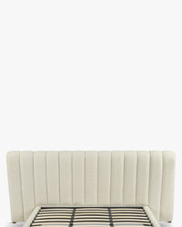 Lit Snowy 160x200 - Blanc avoine