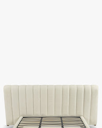 Lit Snowy 160x200 - Blanc avoine