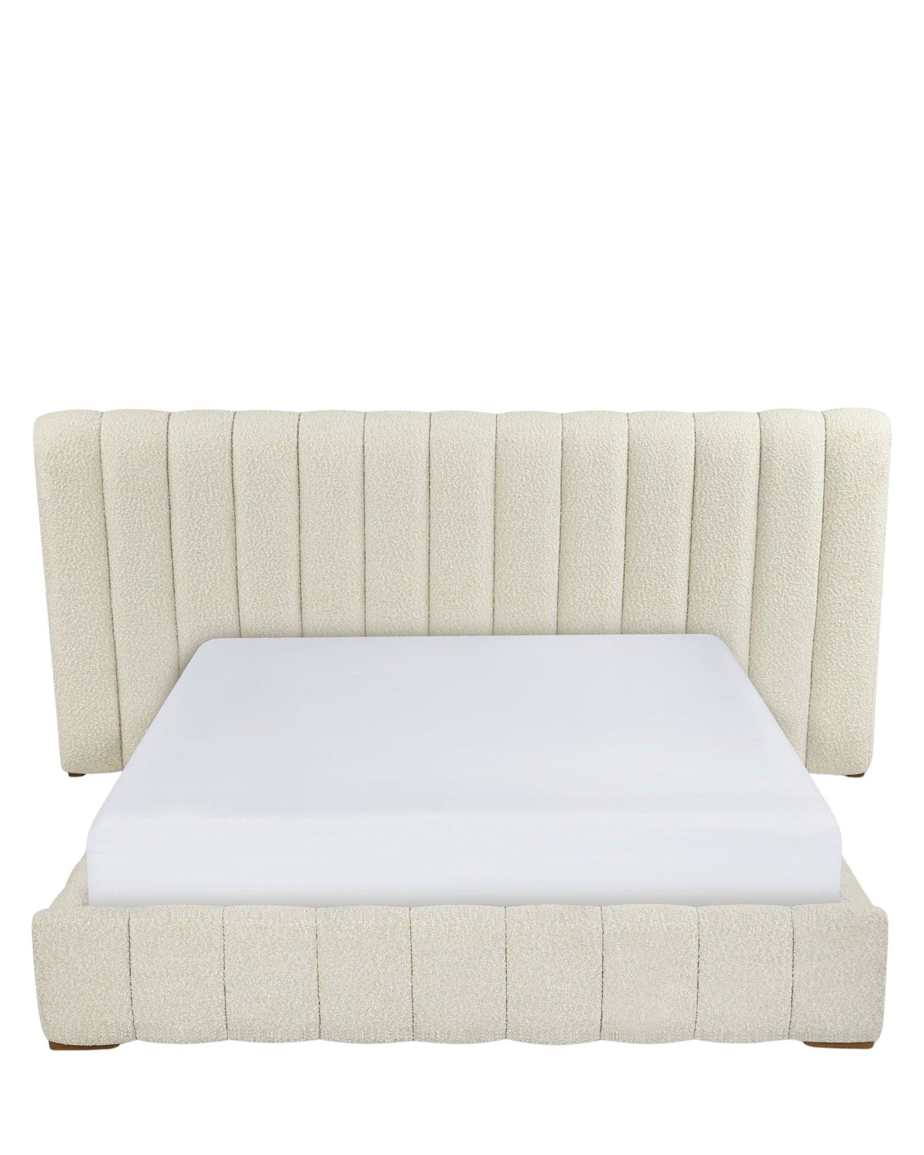 Snowy Bed 160x200 - Oatmeal White