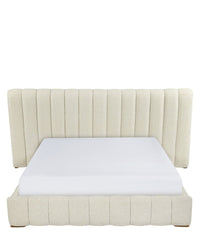 Lit Snowy 160x200 - Blanc avoine
