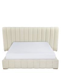 Lit Snowy 160x200 - Blanc avoine
