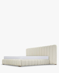Lit Snowy 160x200 - Blanc avoine