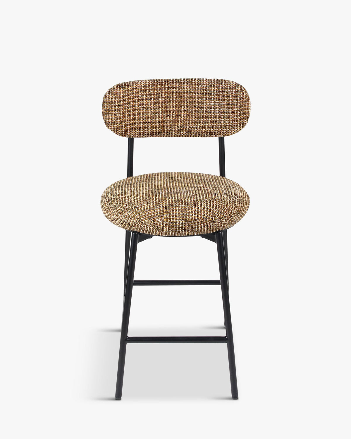 Tabouret de bar Maia - Tweed Jaune Miami
