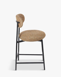 Tabouret de bar Maia - Tweed Jaune Miami