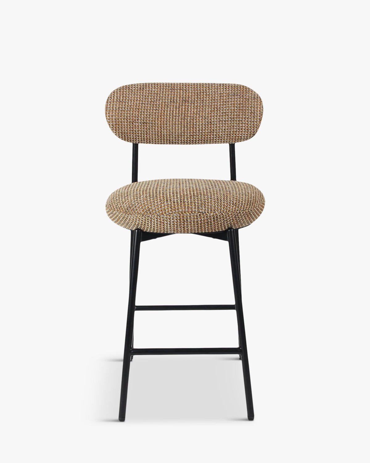 Tabouret de bar Maia - Tweed Jaune Miami