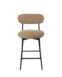 Tabouret de bar Maia - Tweed Jaune Miami
