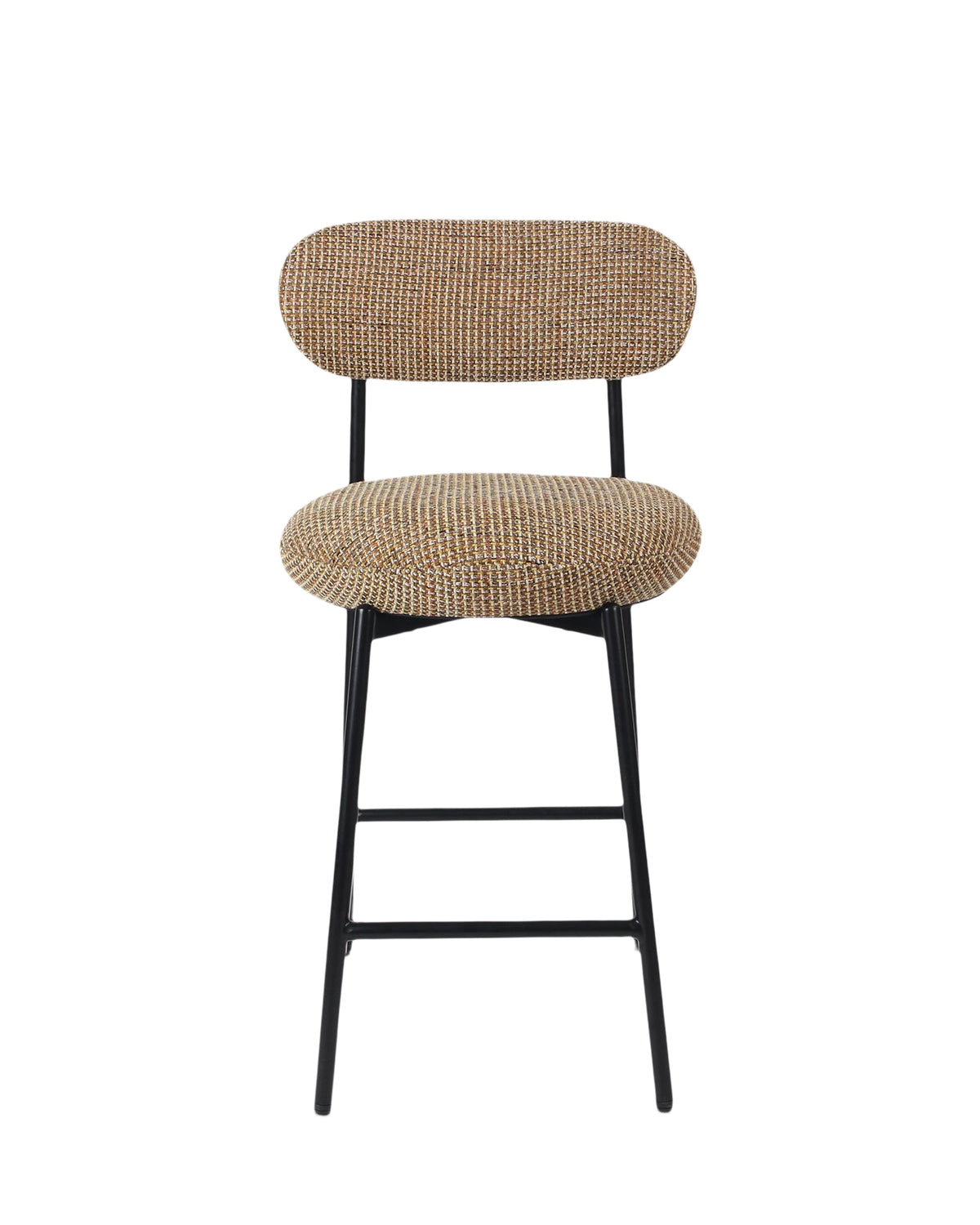 Tabouret de bar Maia - Tweed Jaune Miami