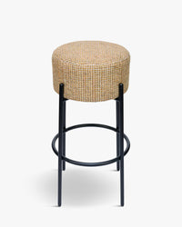 Tabouret de bar Bismi - Tweed jaune Miami