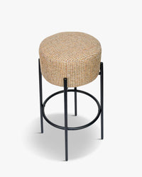 Tabouret de bar Bismi - Tweed jaune Miami