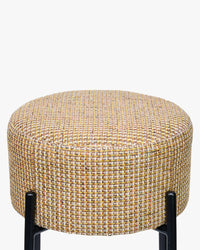 Tabouret de bar Bismi - Tweed jaune Miami