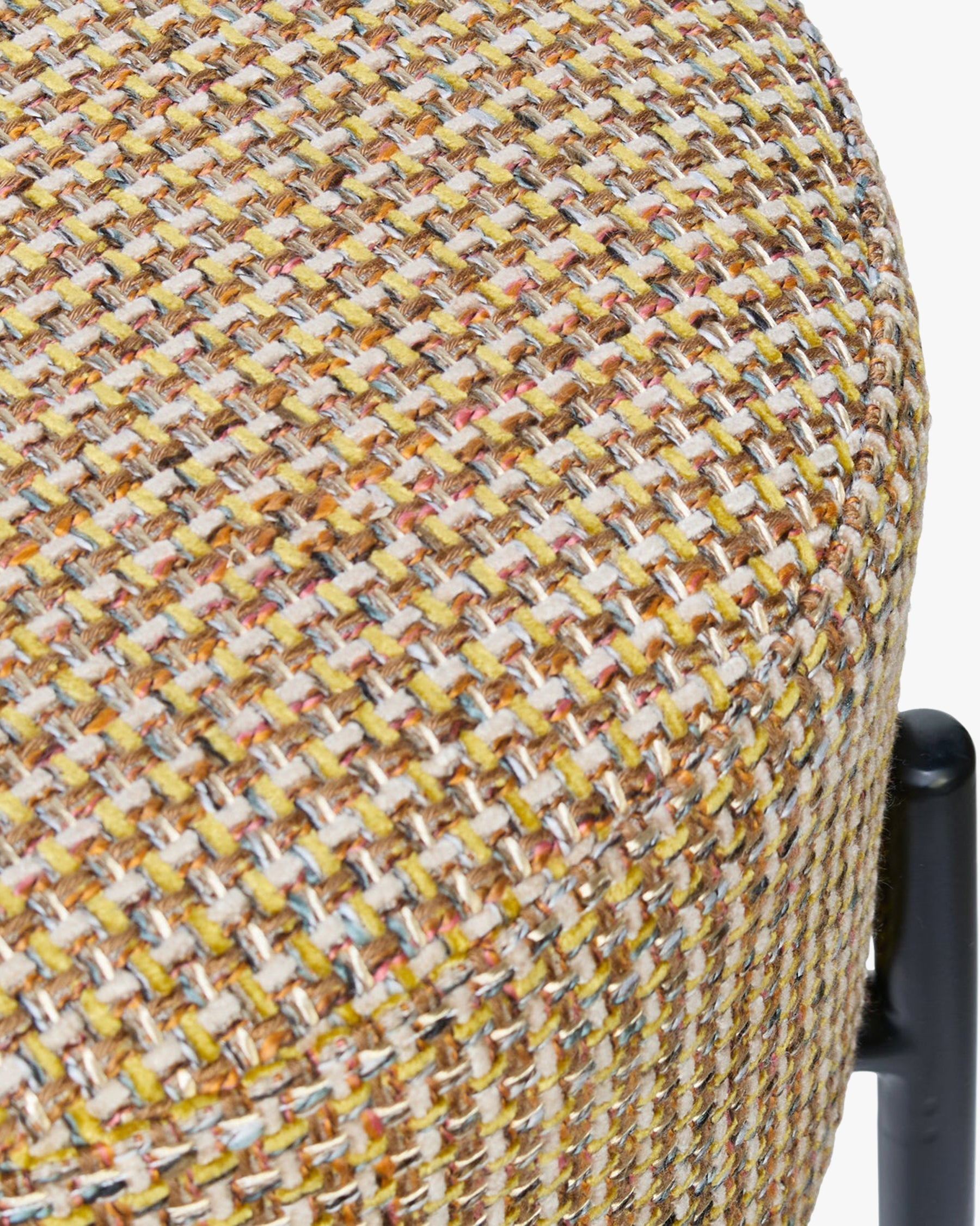 Tabouret de bar Bismi - Tweed jaune Miami
