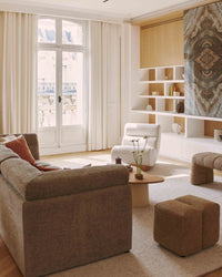Fauteuil modulable Cozy - Tweed crème