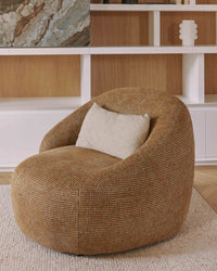 Fauteuil Neo - Tweed Jaune Miami