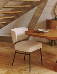 Chaise Abby - Tweed Crème