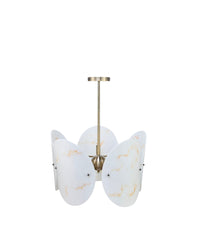 Carioca metal suspension lamp - White