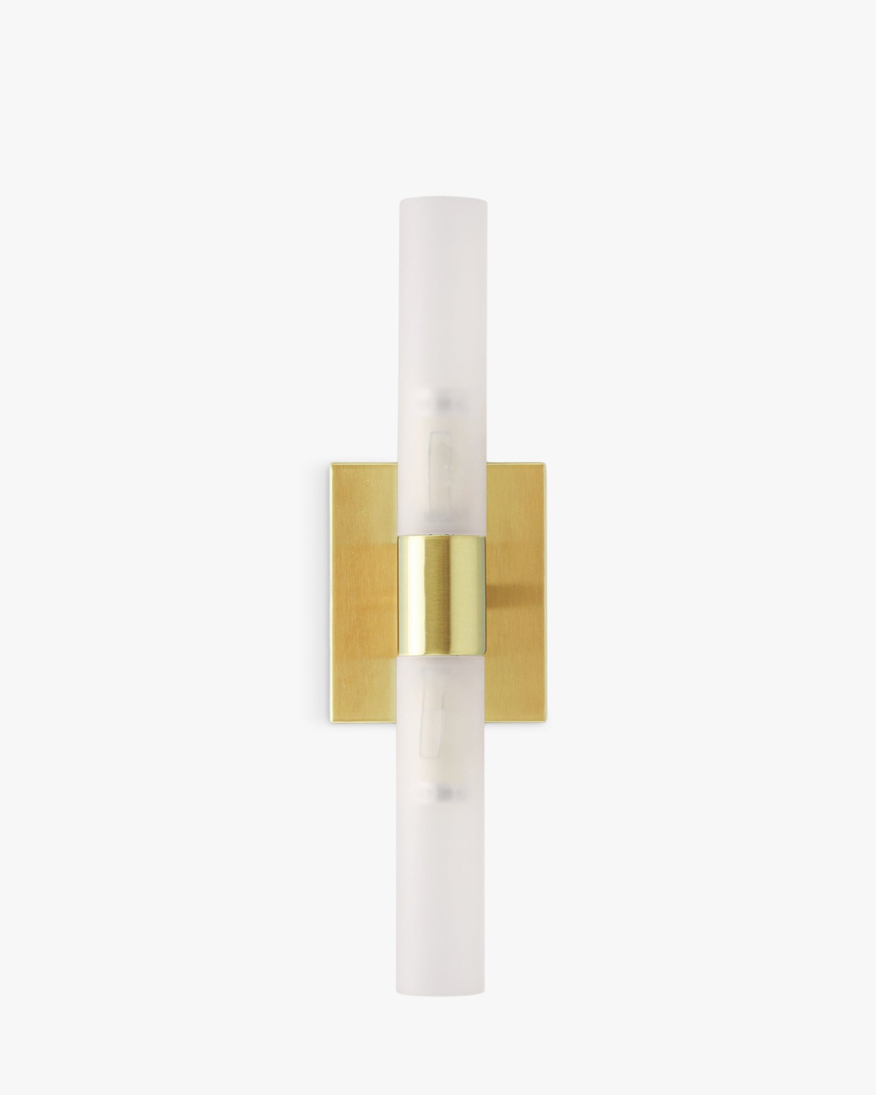 Applique design tube Avello en verre - Métal doré