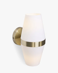 Applique murale Broadway en verrre soufflé - Verre blanc