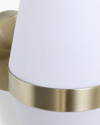 Applique murale Broadway en verrre soufflé - Verre blanc
