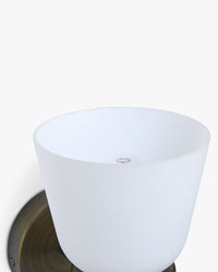 Applique murale Crosby en fibre de verre - Blanc