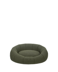 Mosco Pet Basket - Khaki Green Shaggy