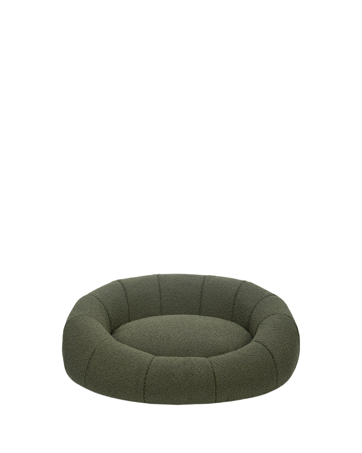 Mosco Pet Basket - Khaki Green Shaggy