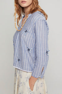 Blouse Jagger coupe courte cintrée - Pink