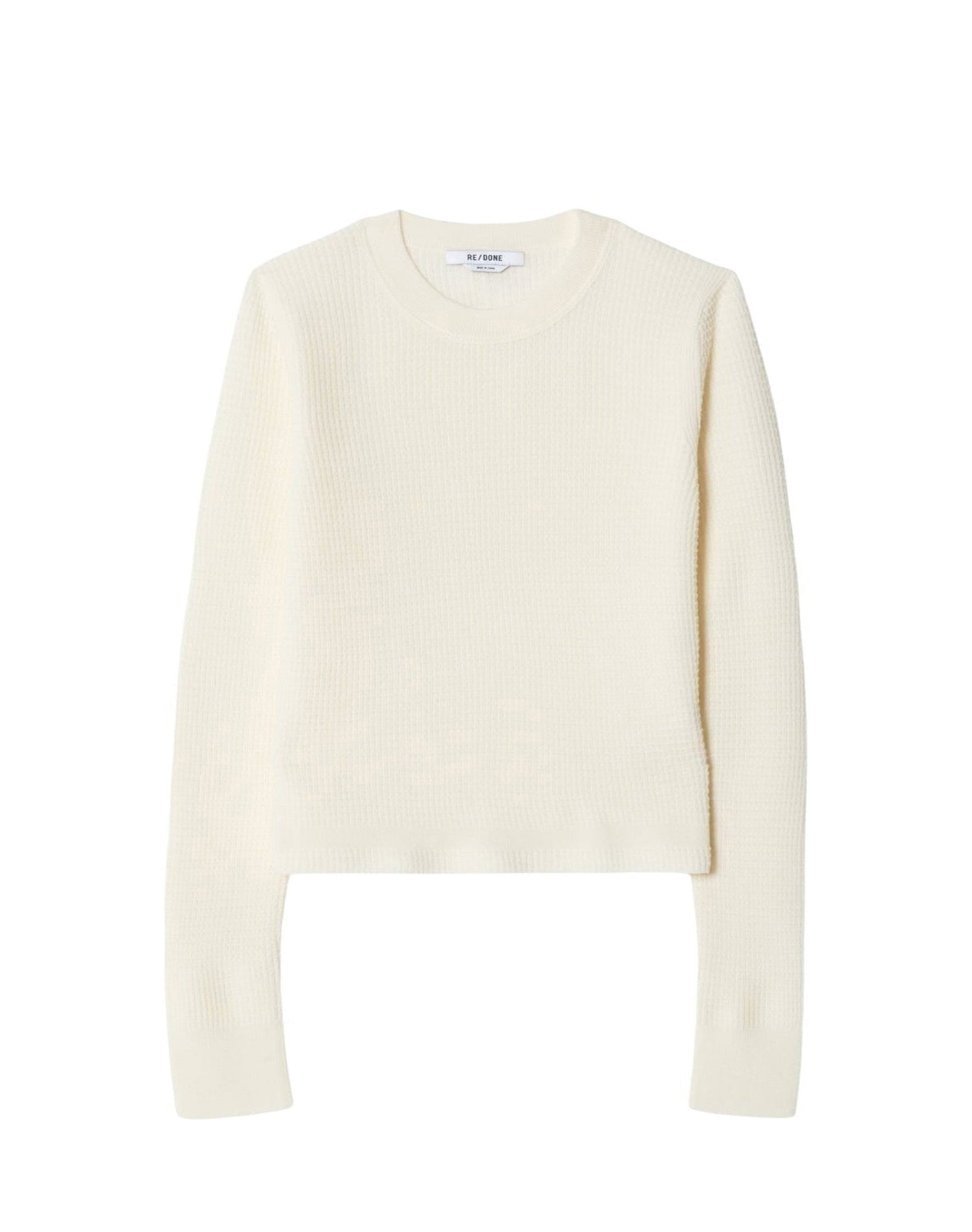 Wool Waffle jumper - Ecru