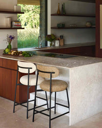 Maia bar stool - Miami Yellow Tweed