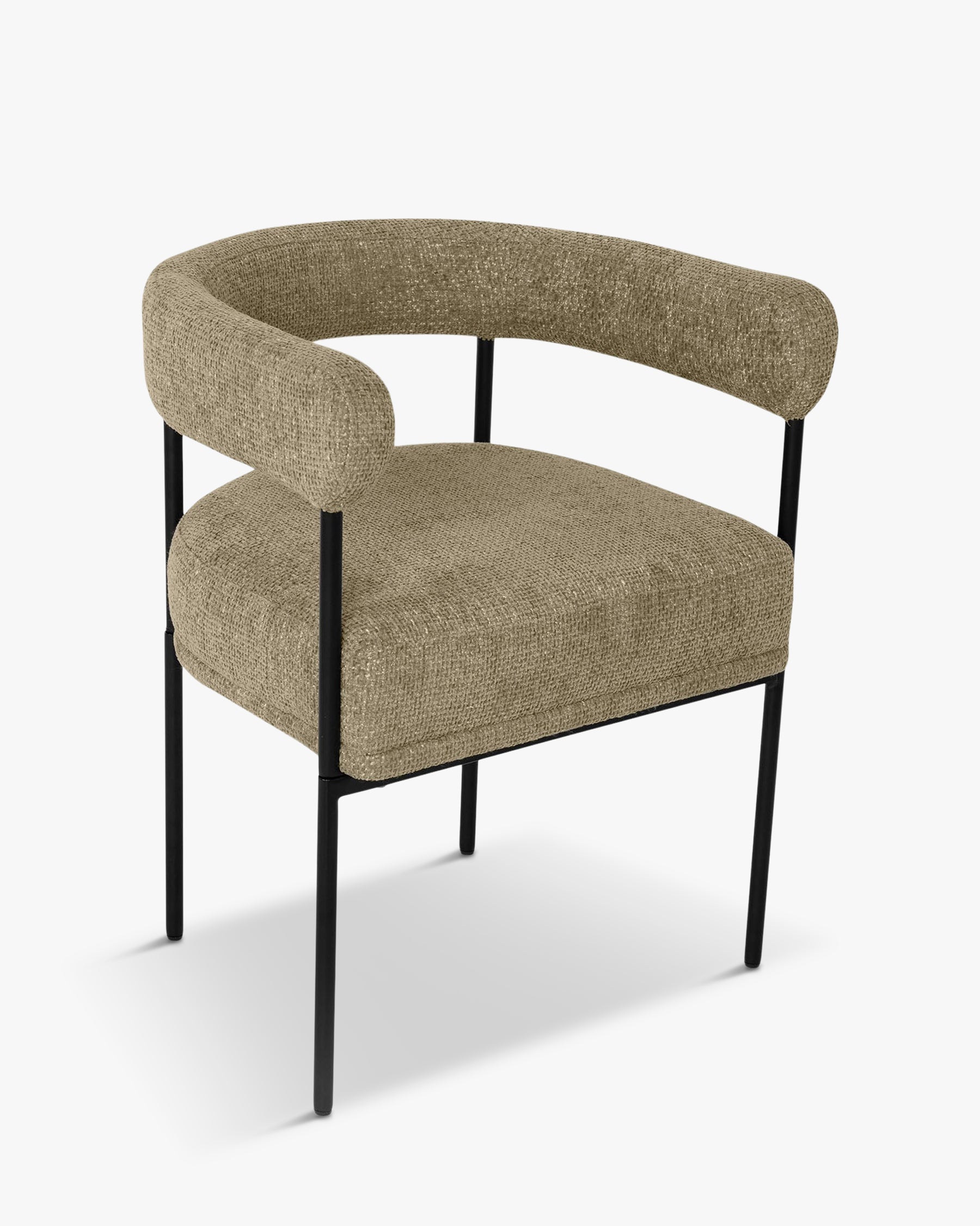 Chaise Arcade en tweed - Tweed taupe