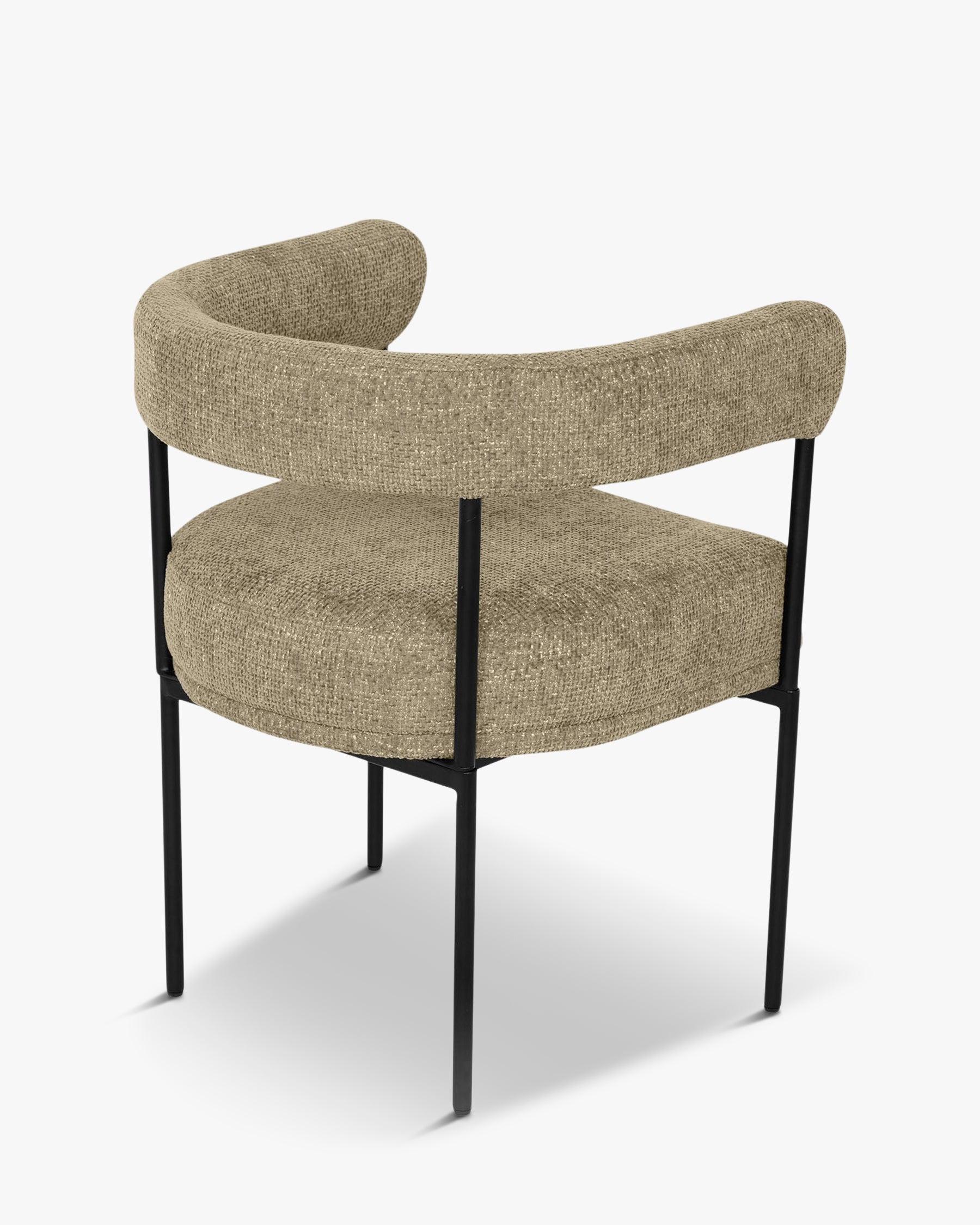 Chaise Arcade en tweed - Tweed taupe