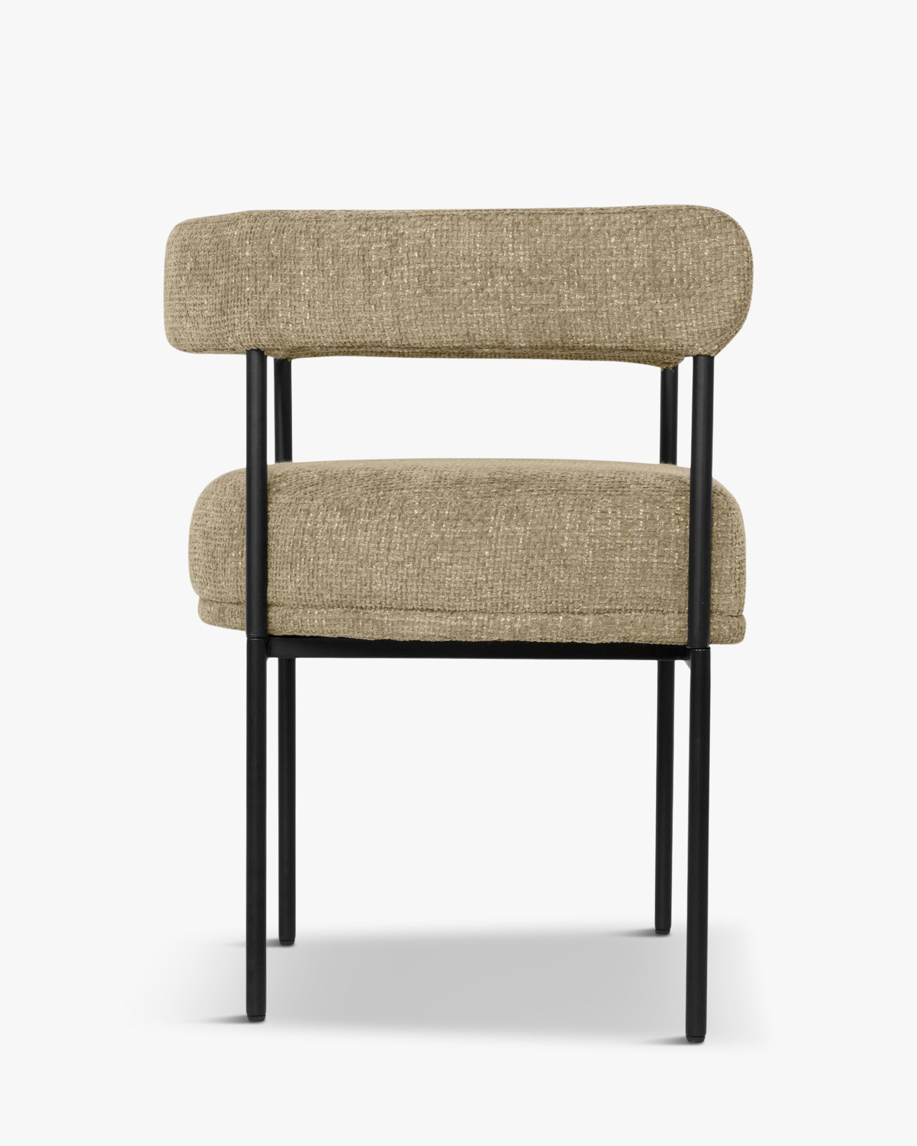 Chaise Arcade en tweed - Tweed taupe