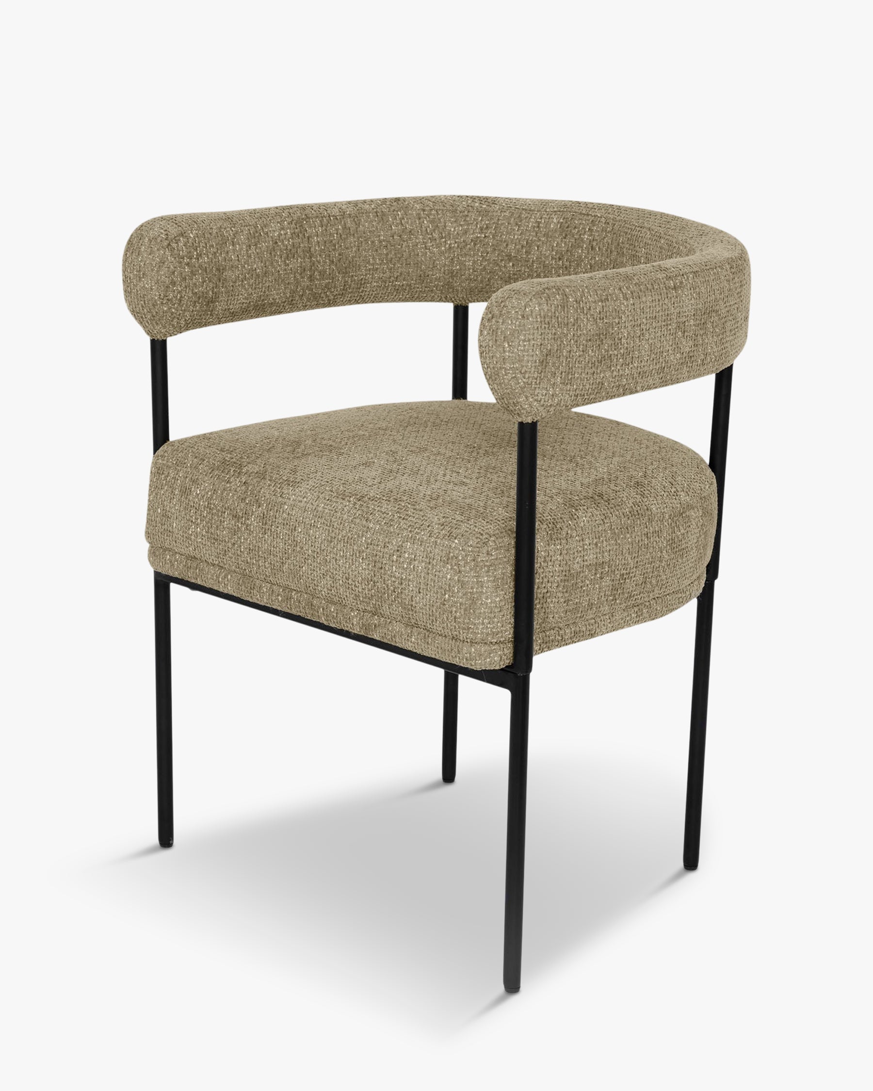 Chaise Arcade en tweed - Tweed taupe