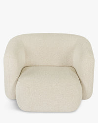 Fauteuil Volta - Blanc Avoine Bouclé