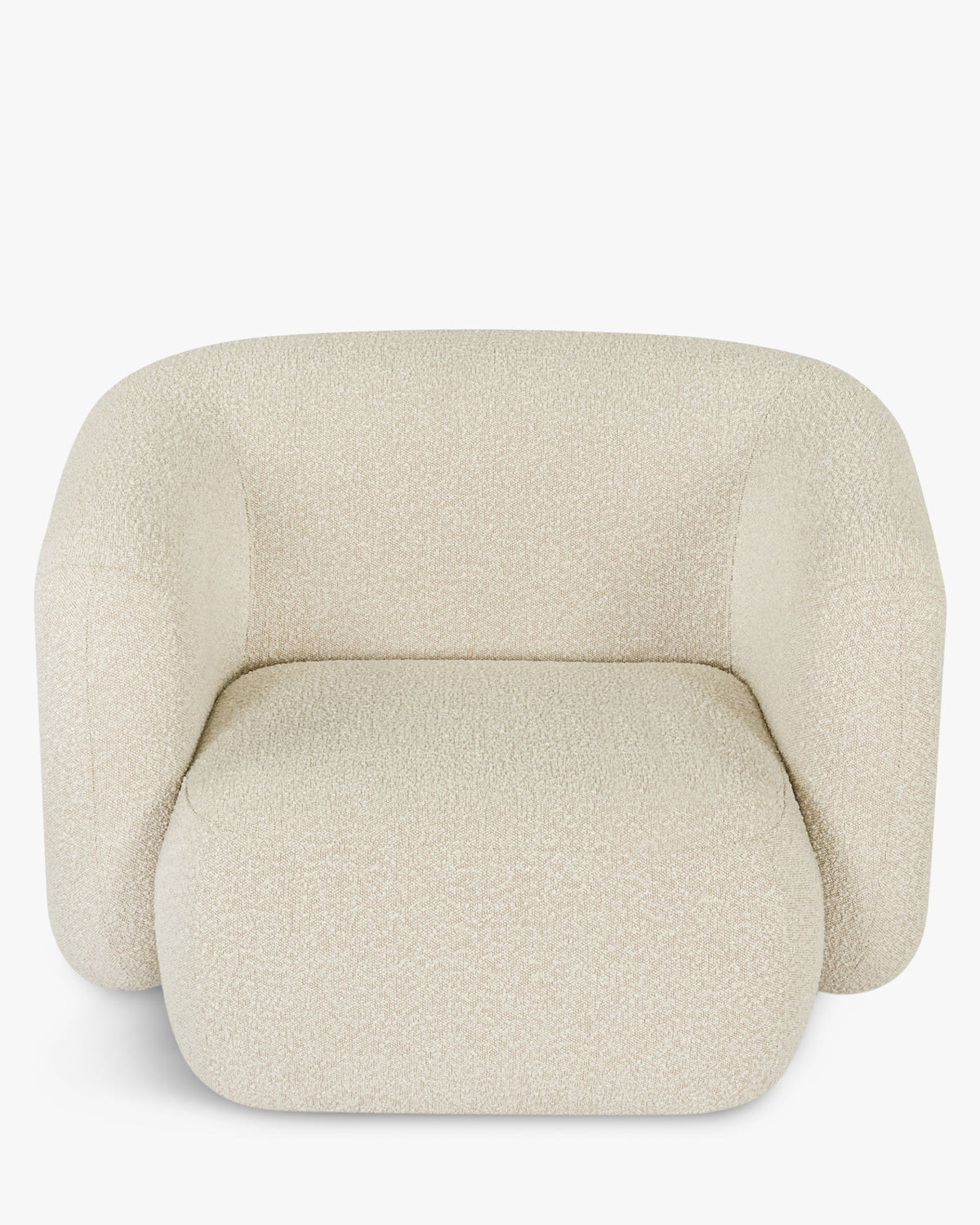 Fauteuil Volta - Blanc Avoine Bouclé