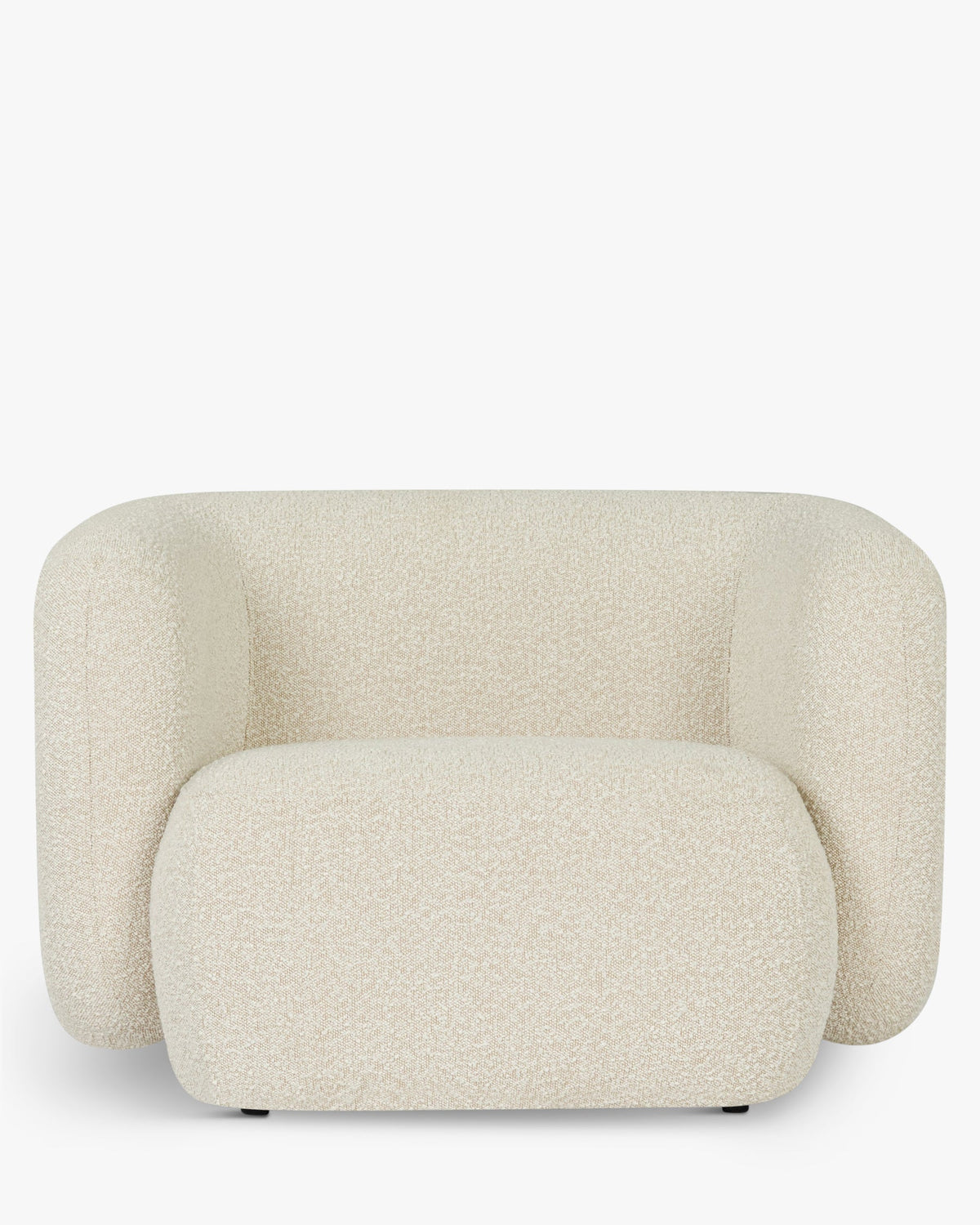 Fauteuil Volta - Blanc Avoine Bouclé