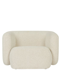 Fauteuil Volta - Blanc Avoine Bouclé