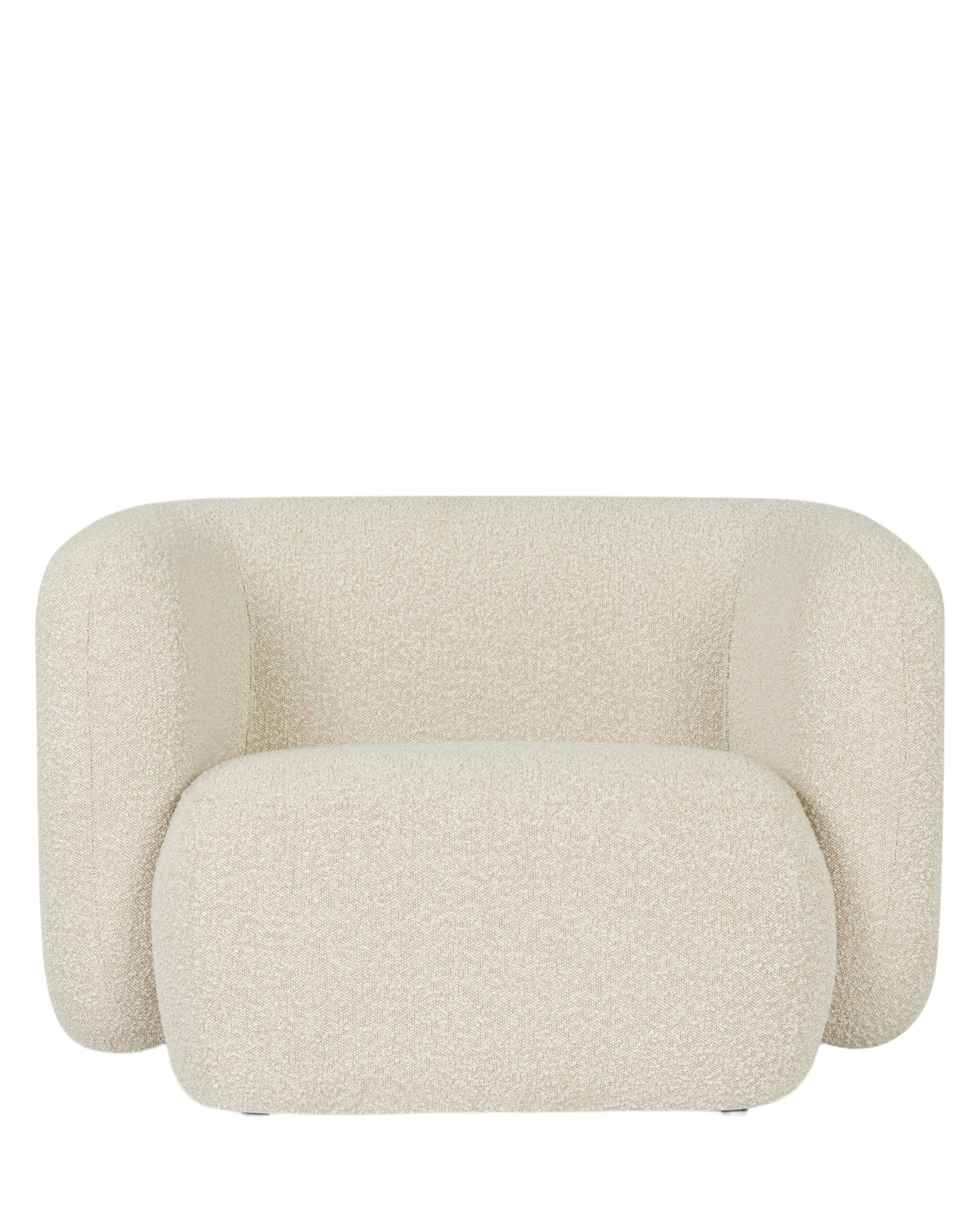 Fauteuil Volta - Blanc Avoine Bouclé
