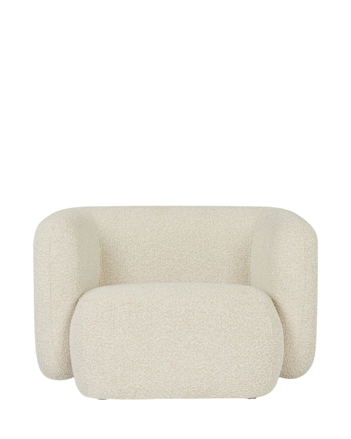 Fauteuil Volta - Blanc Avoine Bouclé