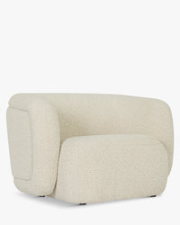 Fauteuil Volta - Blanc Avoine Bouclé