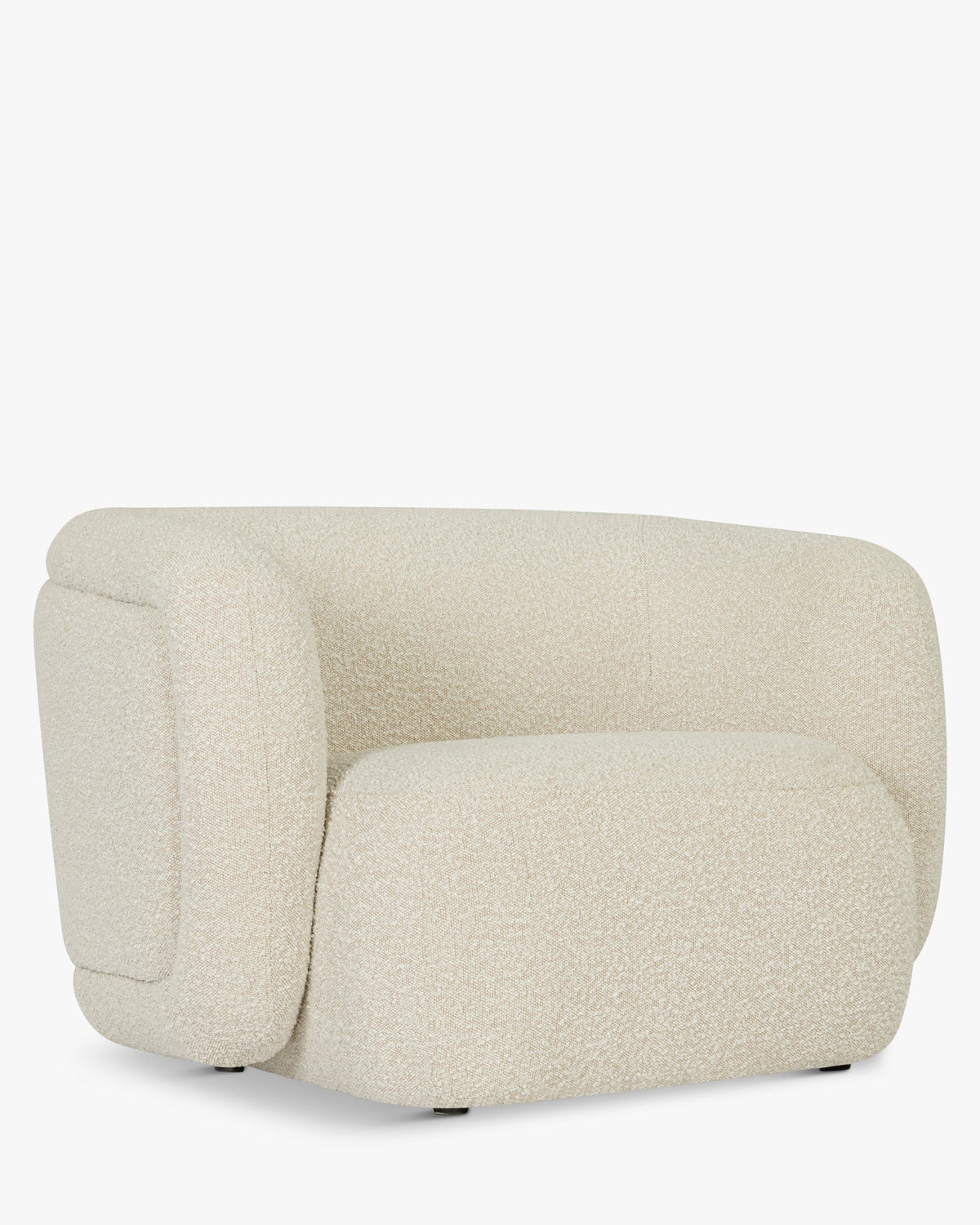 Fauteuil Volta - Blanc Avoine Bouclé