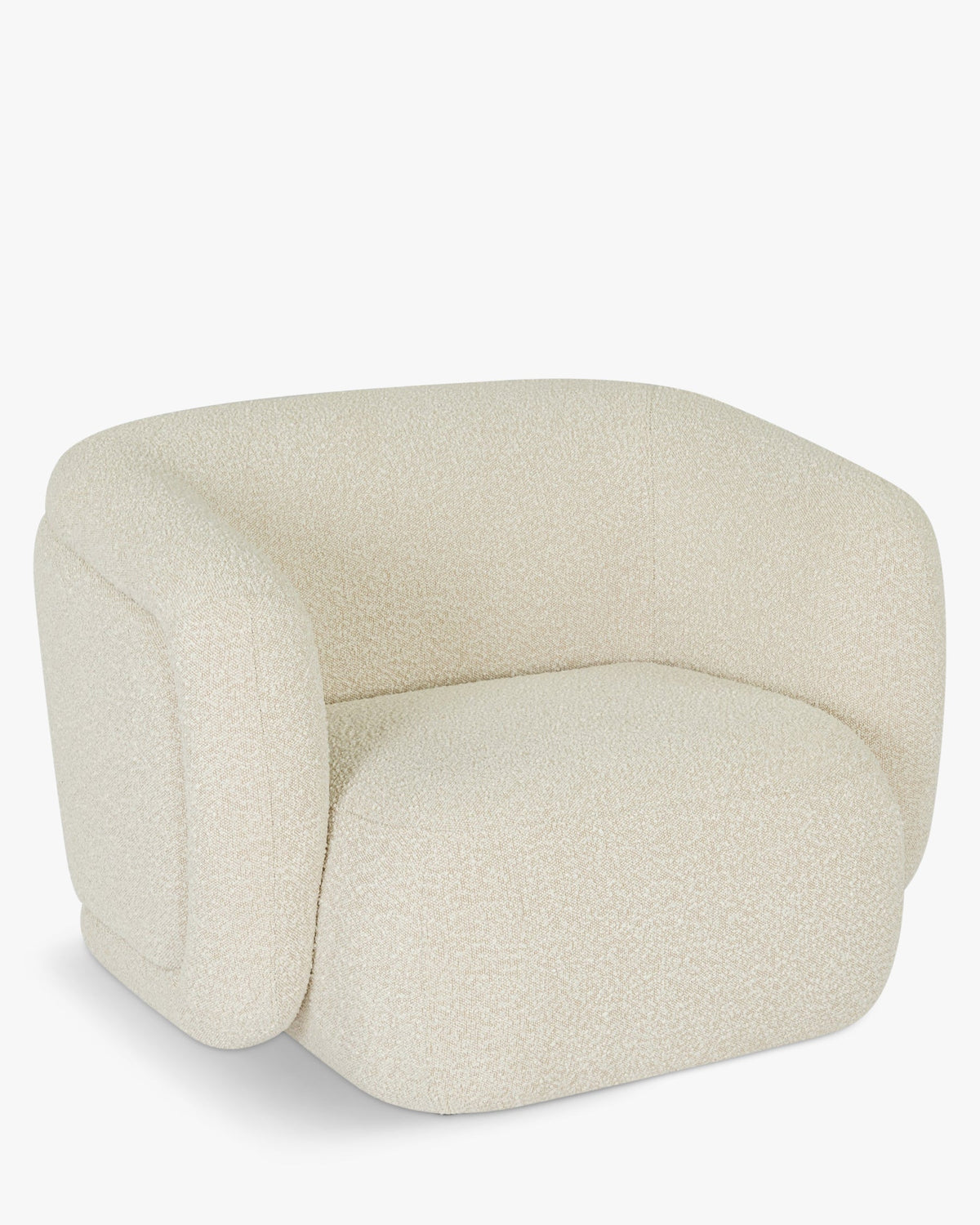Fauteuil Volta - Blanc Avoine Bouclé