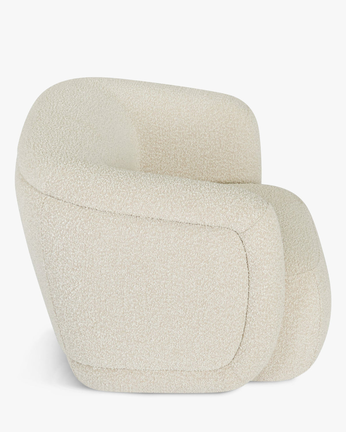 Fauteuil Volta - Blanc Avoine Bouclé