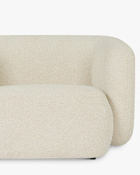 Fauteuil Volta - Blanc Avoine Bouclé