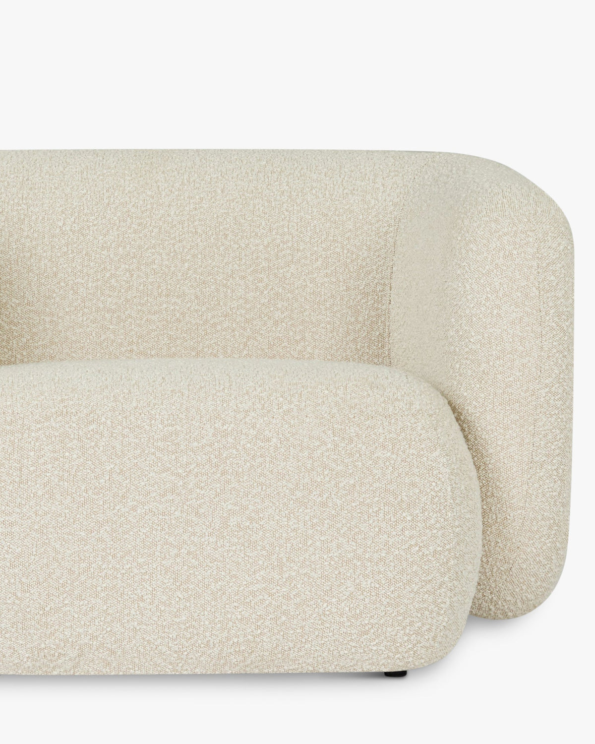 Fauteuil Volta - Blanc Avoine Bouclé